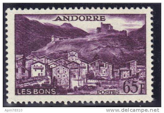 ANDORRE FR 1955-58 Y&T 152a ** - Unused Stamps