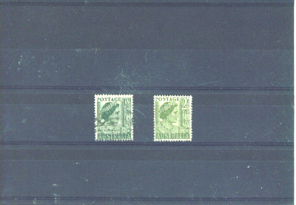 AUSTRALIA - 1950 Queen Elizabeth FU - Used Stamps