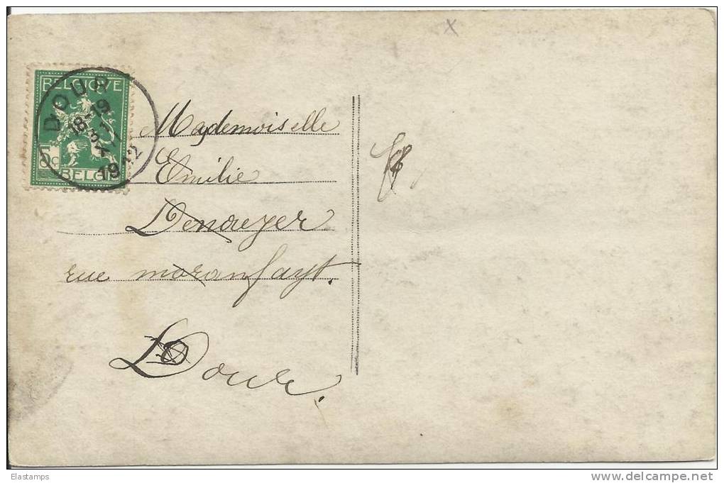 ==SCH. Motive Belgien , Bonne Annee , Kind Mit Mütze , Kirche 1912 - Brieven En Documenten