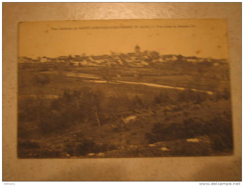 CPA 63 - SAINT GERVAIS D´AUVERGNE - VUE PRISE DE BOUCHE TEI - 1915 - - Saint Gervais D'Auvergne