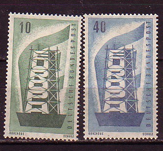 PGL - EUROPA CEPT 1956 ALLEMAGNE Yv N°117/18 ** - 1956