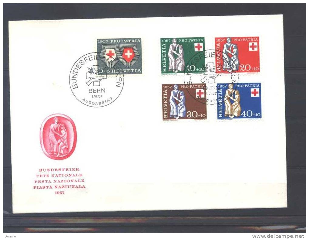 CH     PP 1957    Sur Blanco FDC  (cote SBK 2009 = 85.00 CHF) - Oblitérés