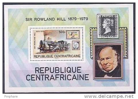 SIR ROWLAND HILL CENTRAFRIQUE REP CENTRAFRICAINE Trains NEUF** MNH - Rowland Hill