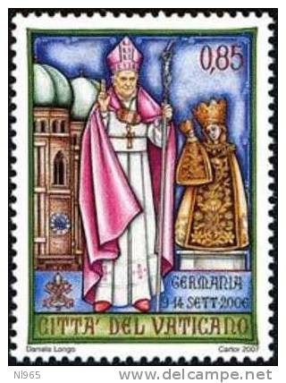 CITTA´ DEL VATICANO - VATIKAN STATE - ANNO 2007 - VIAGGI DI PAPA BENEDETTO XVI   - ** MNH - Ungebraucht