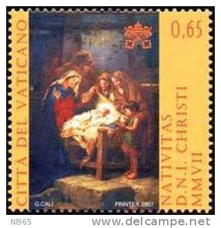 CITTA´ DEL VATICANO - VATIKAN STATE - ANNO 2007 - NATALE  - ** MNH - Unused Stamps