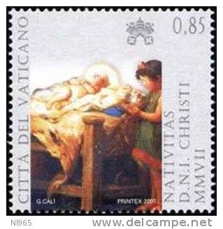 CITTA´ DEL VATICANO - VATIKAN STATE - ANNO 2007 - NATALE  - ** MNH - Unused Stamps
