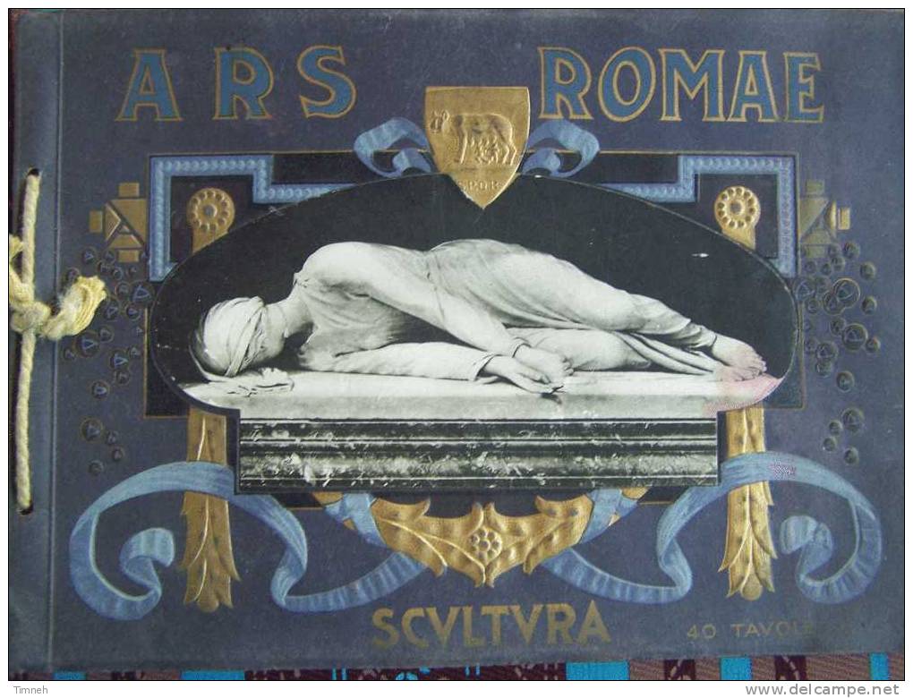 ARS ROMAE-SCULTURA-40 TAVOLE-S.P.Q.R-SERIE N°189-A.SCROCCHI MILANO ROMA- - Livres Anciens