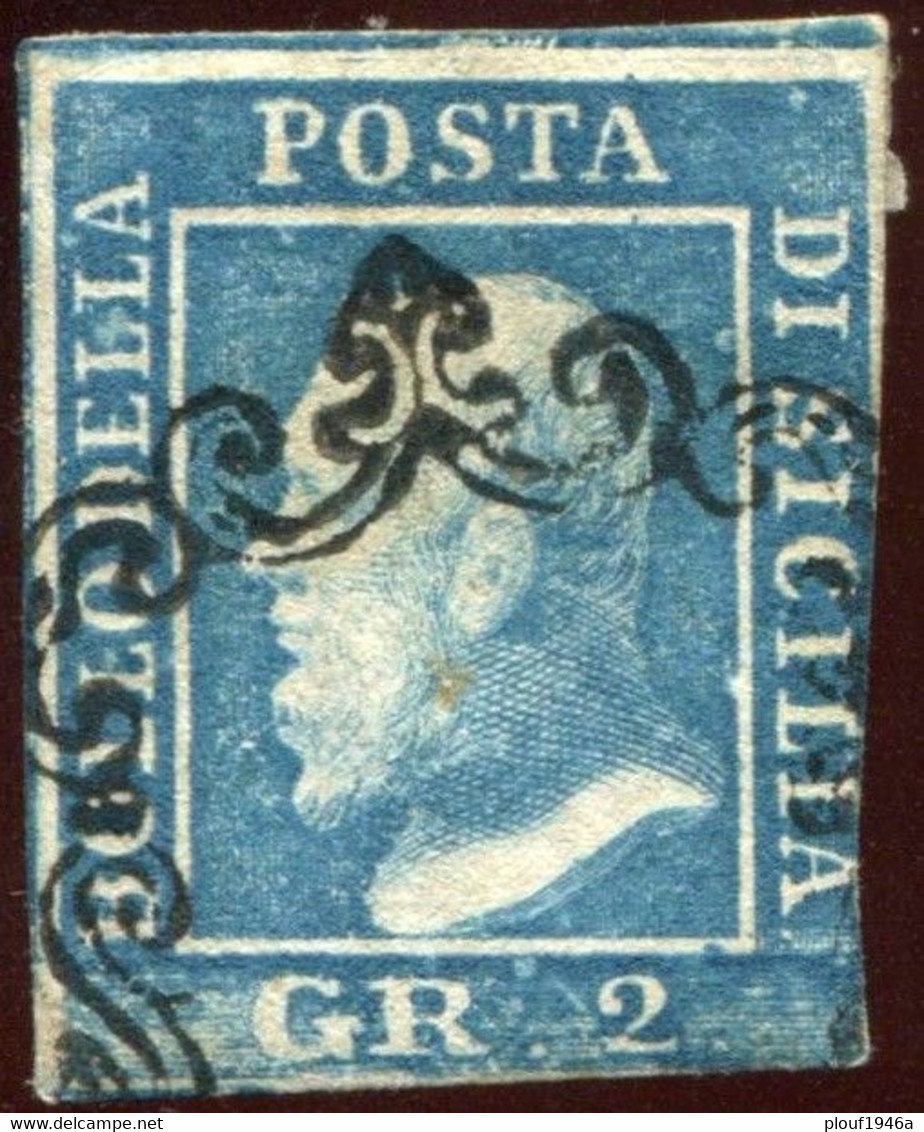 Pays : 245,8 (Italie: Deux-Siciles (Sicile))  Yvert Et Tellier N° :   20 (o) - Sicile