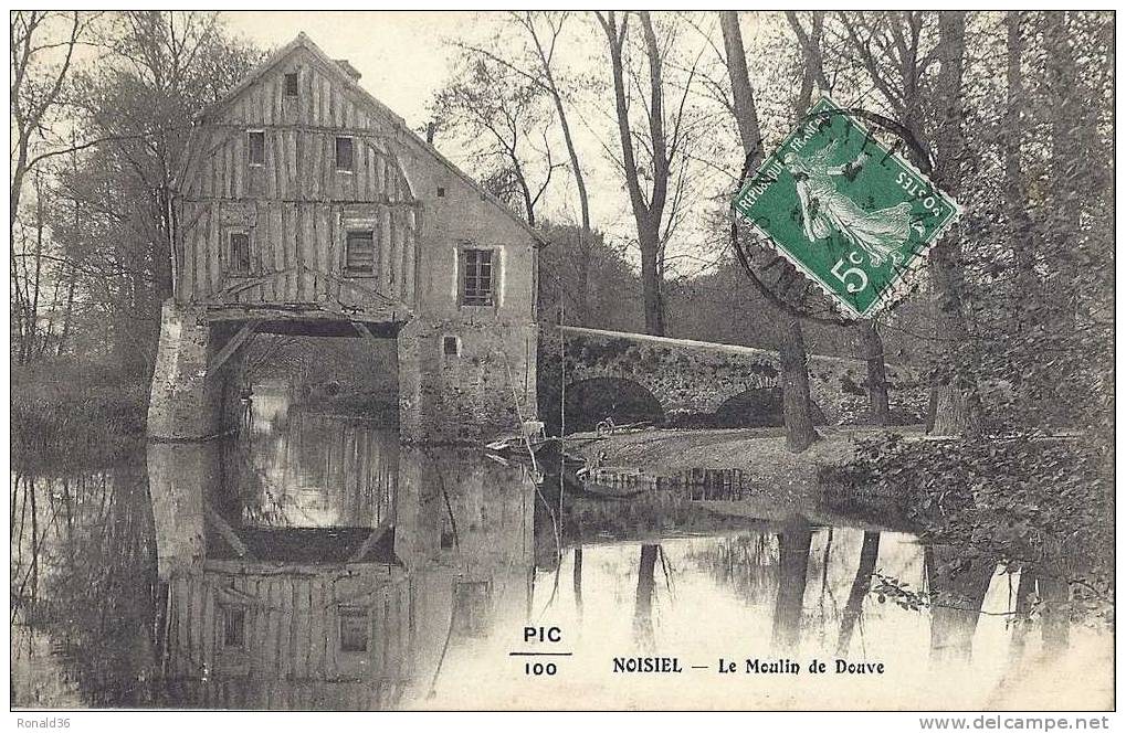 CP 77 NIOSIEL Le Moulin De Douve   ( Barque ) - Noisiel