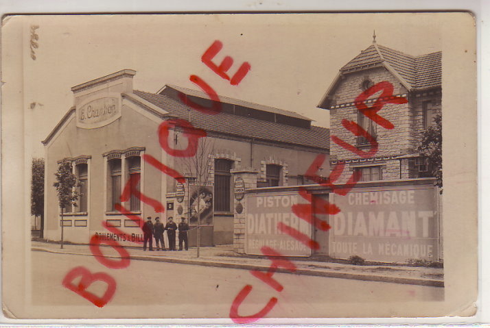 CARTE PHOTO USINE DE ROULEMENTS A BILLES E.CHAMBON - Sonstige & Ohne Zuordnung