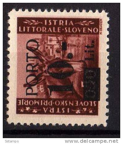 1946   JUGOSLAVIA TRIESTE B ITALIA SLOVENIA LITORALE ISTRIA   OVERPRINT Typ  I   NEVER HINGED - Nuovi