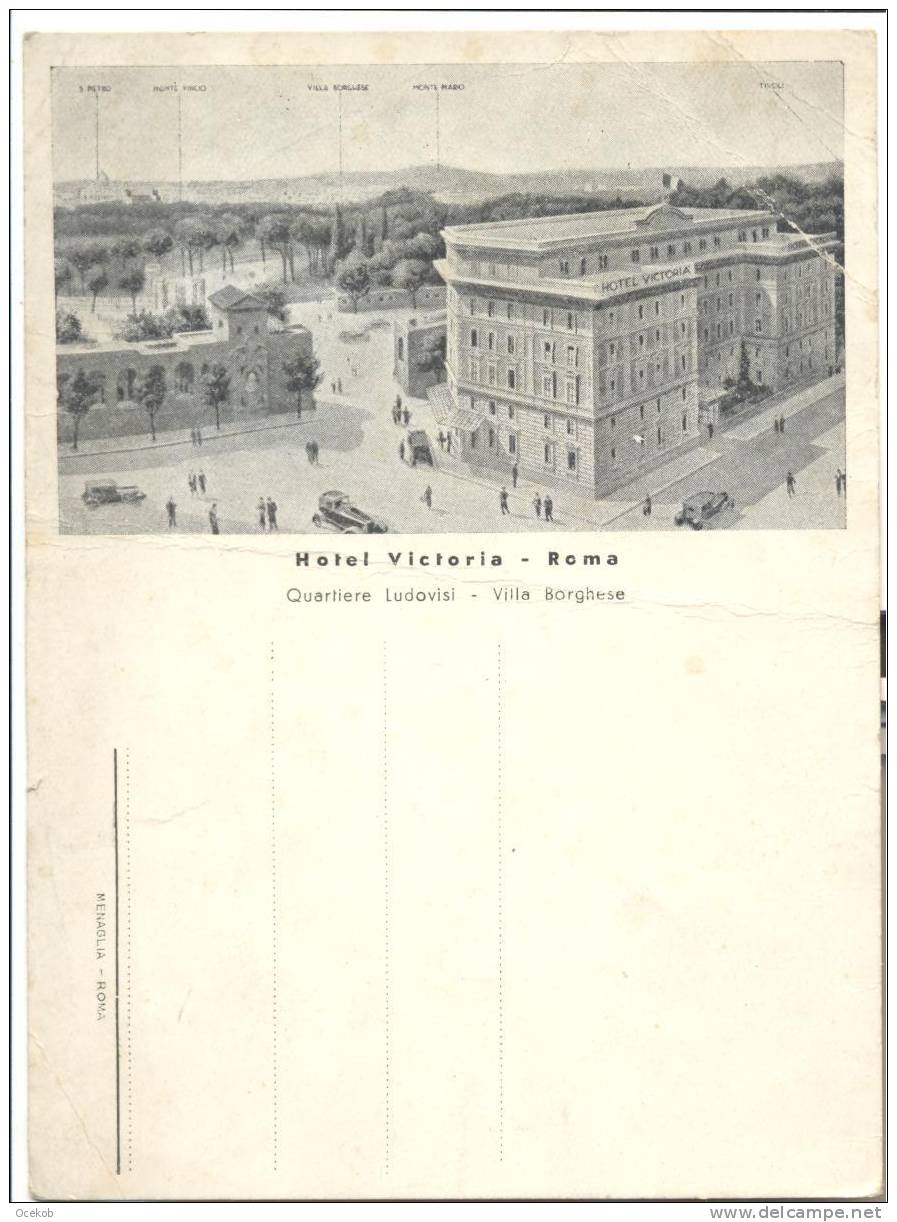 Buvard - Vloeipapier -  Roma - Rome - Hotel Victoria - H