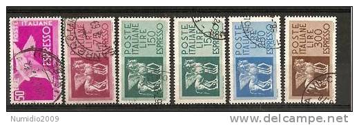 1955-76 ITALIA USATO ESPRESSI FILIGR STELLE - RR6169 - Eilpost/Rohrpost