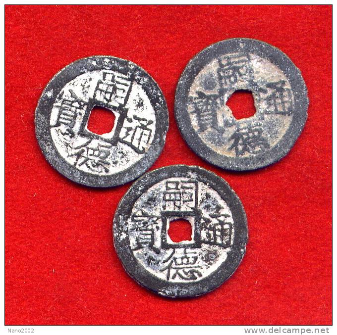 ANNAM - COLONIALES - TU DUC - LOT DE 3 SAPEQUES DE ZINC - LECOMPTE 1 - Sonstige – Asien