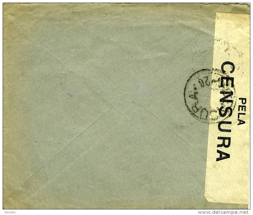 ENVELOPPE -- ABERTO PELA CENSURA DE 1917 . LETTRE PUBLICITE.LABORATORIO . DROGARIA ET PERFUMARIAS - Covers & Documents