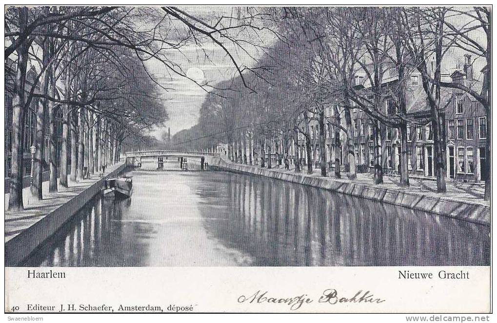 NL.- Haarlem - Nieuwe Gracht - Brug - Boot - - Haarlem