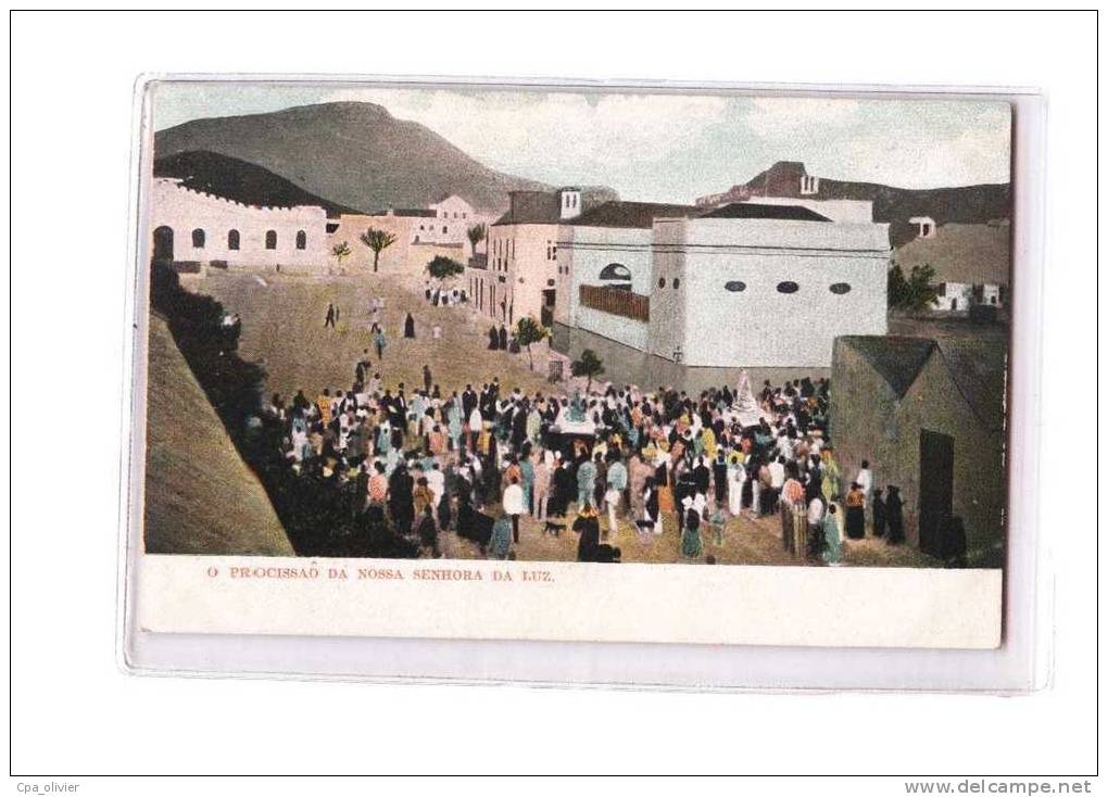 CAP VERT Procession, Procissao Da Nossa Senhora Da Luz, Colorisée, Ed Thornton 4000, 191? - Kaapverdische Eilanden