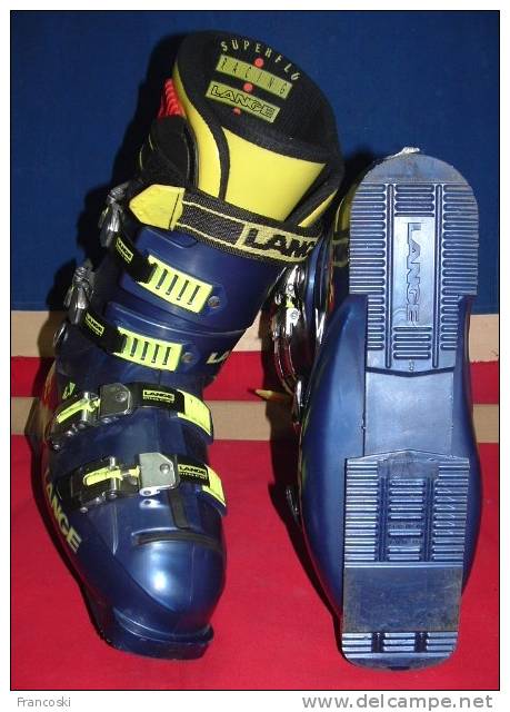 Winter sports - Scarponi SCI SKI BOOTS "LANGE Mod. X ZERO 9  RACE-n.41(8)-Bleu 2002-