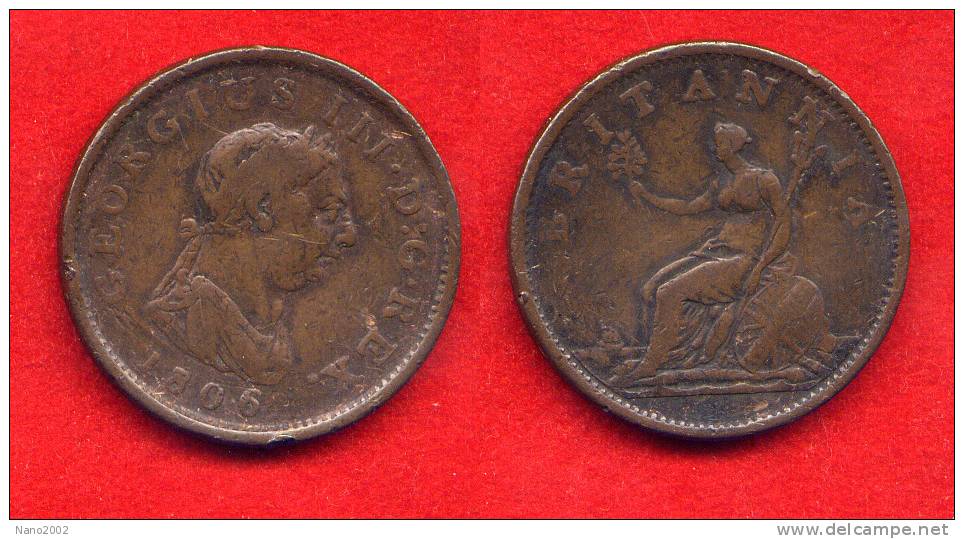 GRANDE BRETAGNE - GREAT BRITAIN - GEORGE III - PENNY 1806 - Autres & Non Classés