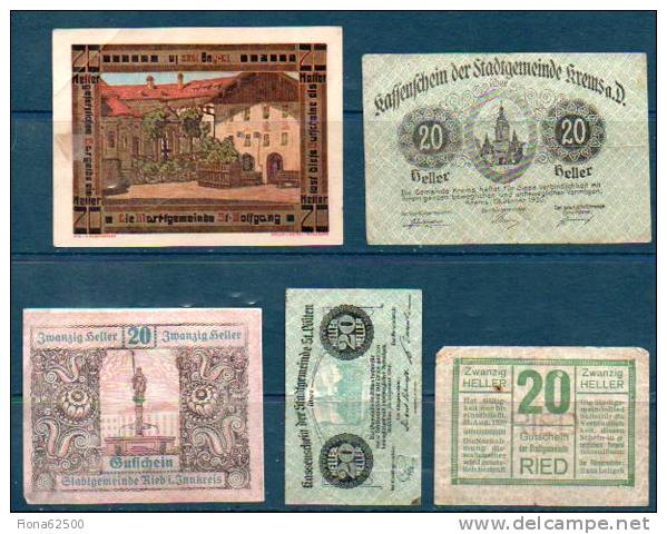 LOT DE 5 BILLETS A IDENTIFIER . - Zu Identifizieren