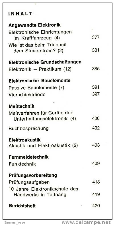 Fach - Zeitschrift  , Der Junge Radio Fernseh Und Industrie Elektroniker  9 / 1971 - Informatica