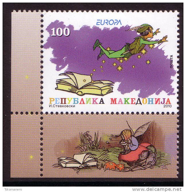 MACEDONIA/Mazedonien EUROPA 2010 Children´s Books Set Of 1v, Bottom Marginal** - 2010