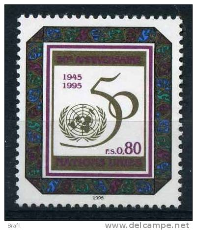 1995 Nazioni Unite Ginevra 50° Delle Nazioni Unite Francobollo Nuovo (**) - Unused Stamps