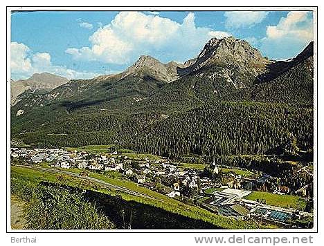 CPM SUISSE GR - SCUOL-TARAST-VULPERA - Scuol Mit Sportanlage Tru, Piz Ajuz Und Lischana - Scuol