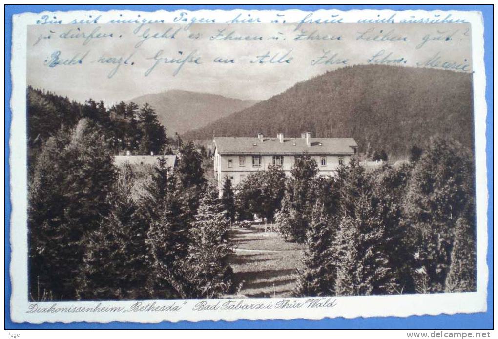 Tabarz, Diakonissenheim Bethesda,1933,Thüringer Wald,Werbestempel Klimatischer Kurort, - Tabarz