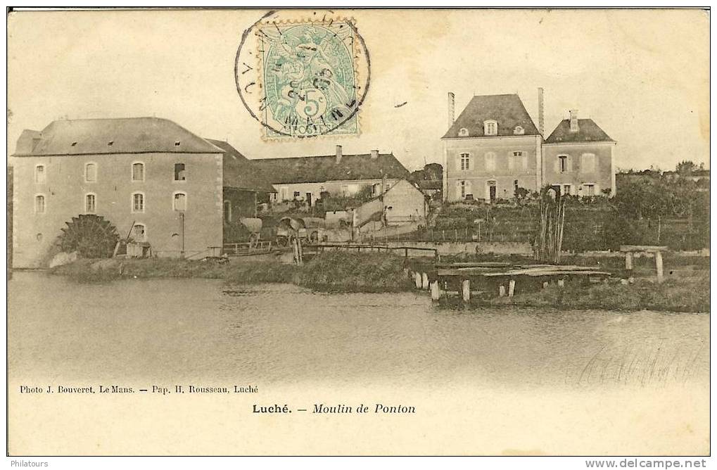 LUCHE  -  Moulin De Ponton - Luche Pringe