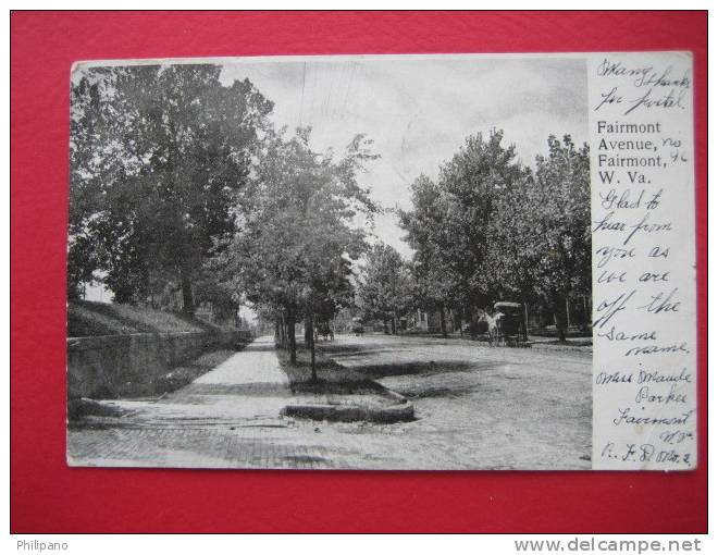 Fairmount WV  Fairmount Ave      1906 Cancel - Sonstige & Ohne Zuordnung