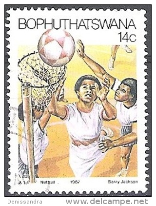 Bophuthatswana 1987 Michel 181 O Cote (2002) 0.40 Euro Basketbal Cachet Rond - Bofutatsuana