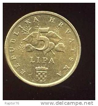 Monnaie Pièce CRAOTIE 5 Lipa De 2007 - Croatie