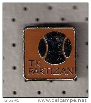 Tennis Club TK PARTIZAN Belgrade,Serbia,rare Old Enamel Pin - Tennis