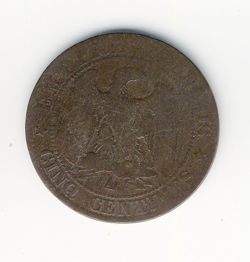 5  Centimes  Napoléon III  -  1857 A - 5 Centimes