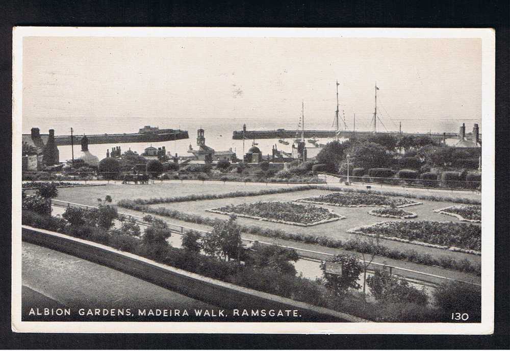 RB 612 - 1957 Postcard Albion Gardens Madeira Walk Ramsgate Kent - Ramsgate