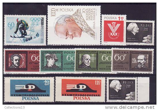 POLOGNE  - 60 Timbres** à 5 Cts Le Timbre - Unused Stamps