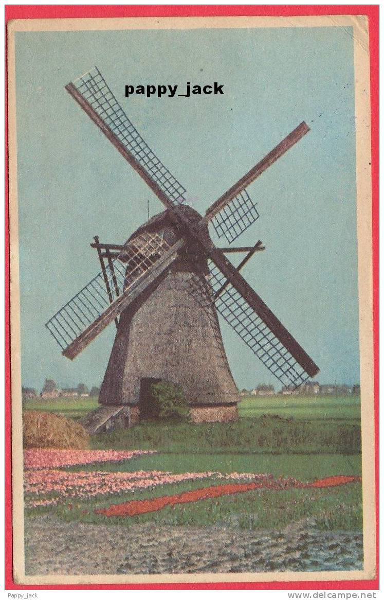 Windmill Postmark Rhenen 1944  Postcard Double Postmark - Rhenen