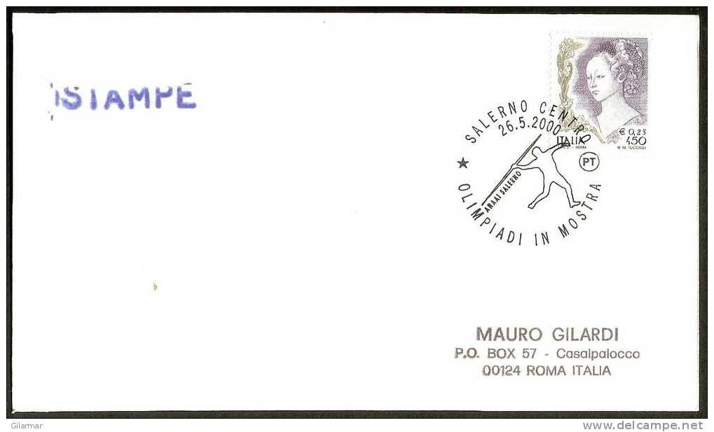 OLYMPIC ITALIA SALERNO 26.5.2000 - OLIMPIADI IN MOSTRA - ATHLETICS - CARD - Summer 2000: Sydney