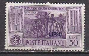 Z2831 - COLONIE ITALIANE EGEO LIPSO SASSONE N°21 - Egée (Lipso)