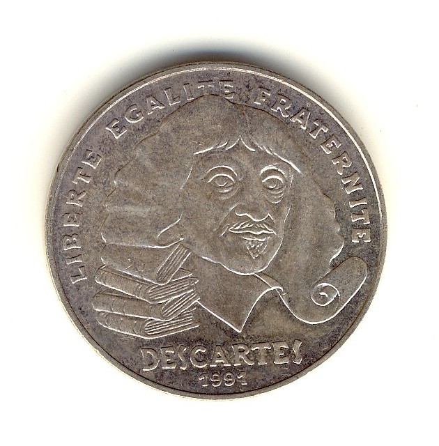 100  Francs  Descartes  -   1991  -  N1 - Commemorative