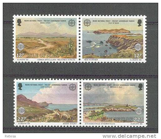 ISLE OF MAN  EUROPA ZEGELS   1986 ** - 1986