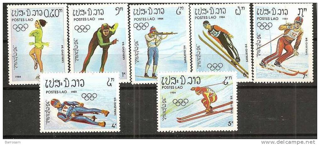 Laos1984:Michel 698-70mnh** WINTER OLYMPICS - Winter 1984: Sarajevo