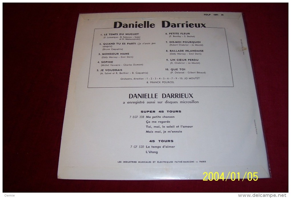 DANIELLE DARRIEUX  ° LE TEMPS DU MUGUET - Formats Spéciaux