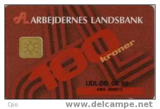 # DANMARK DANMONT-17 Arbejdernes Landsbank  - Red 100 Mac   Tres Bon Etat - Denemarken