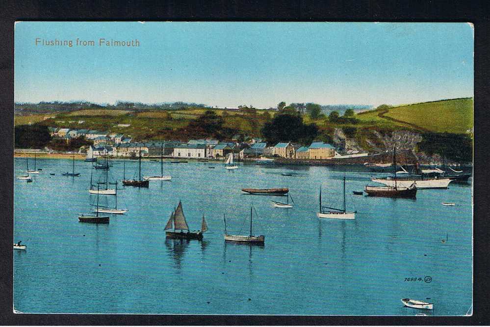 RB 616 - Early Postcard - Flushing From Falmouth Cornwall - Falmouth