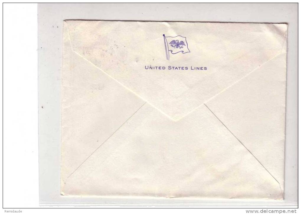 IRLANDE - 1949 - LETTRE  Pour EASTON (USA) - OBLITERATION PAQUEBOT "COBH" - UNITED STATES LINES - Covers & Documents