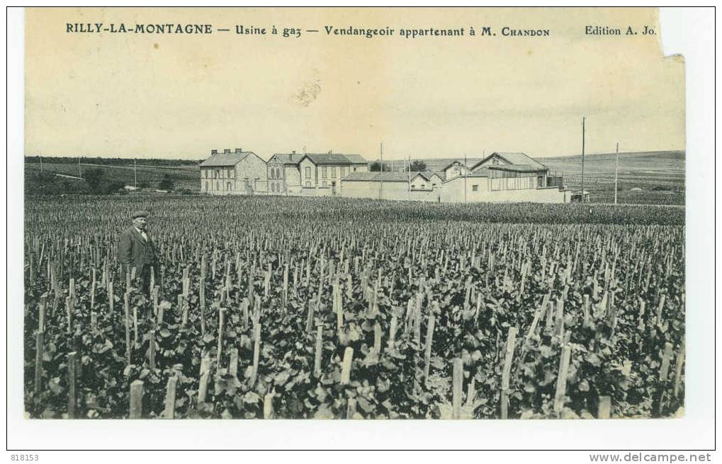 RILLY-LA-MONTAGNE : Usine à Gaz - Vendangeoir Apparant à M. CHANDON - Rilly-la-Montagne