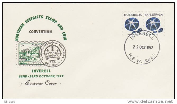 Australia-1977 Northern District Stamp And Coin Convention Souvenir Cover - Lettres & Documents