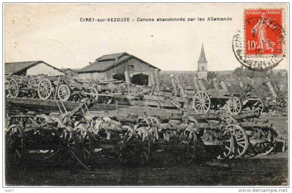 Cirey Sur Vezouze - Canons Abandonnés Par Les Allemands - Cirey Sur Vezouze